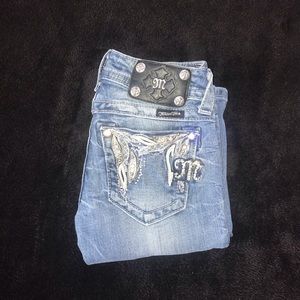 Miss Me Jeans 23 inch waist and 33 inch inseam